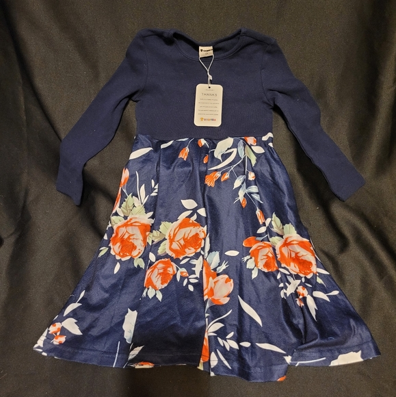 New Sisi Dolls Dress~European Size 110~US 4~Super Cute~Floral - Picture 2 of 6